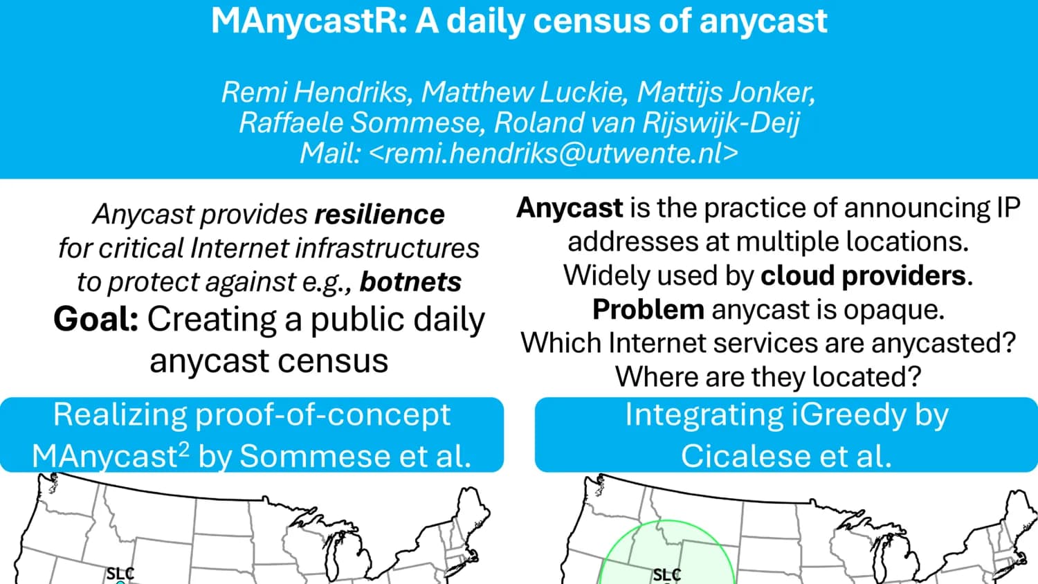 MAnycastR: A daily census of anycast — INTERSCT