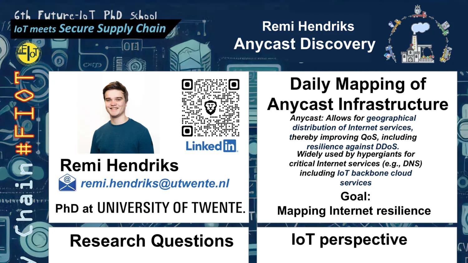 Anycast Discovery: Daily Mapping of Anycast Infrastructure — IoT PhD School